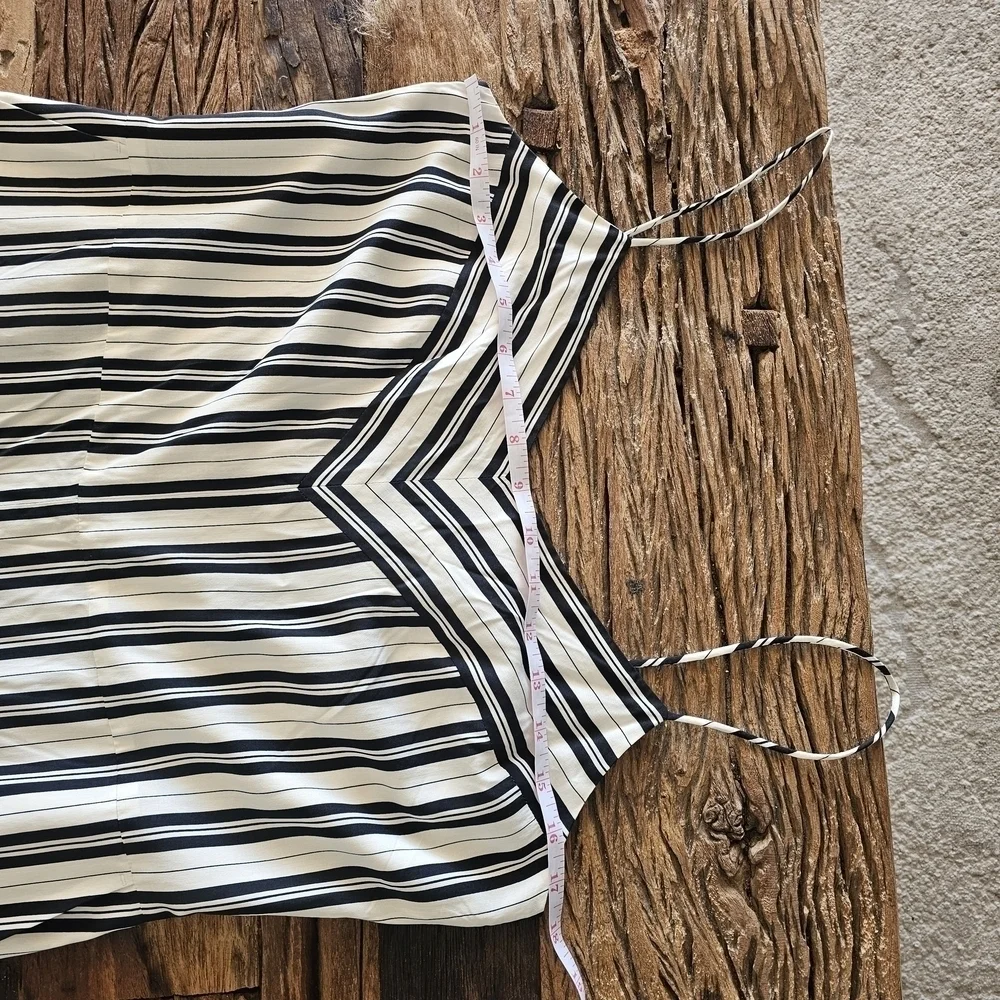 Club Monaco Black and White Striped Jumpsuit Size 10 and Size 6 - Picture 4 of 16